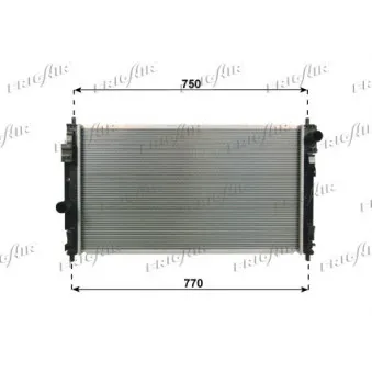 Radiateur, refroidissement du moteur FRIGAIR 0118.3023