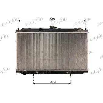 Radiateur, refroidissement du moteur FRIGAIR OEM 21460BM40A