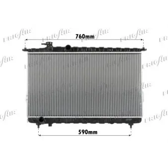 Radiateur, refroidissement du moteur FRIGAIR 0128.3095