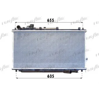 Radiateur, refroidissement du moteur FRIGAIR OEM 0k2c015200a