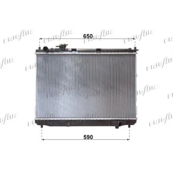 Radiateur, refroidissement du moteur FRIGAIR 0133.3026