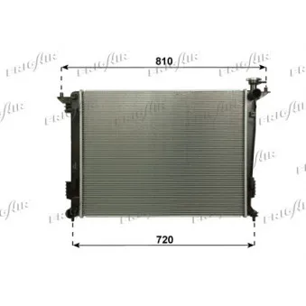 Radiateur, refroidissement du moteur FRIGAIR OEM 253102Y500