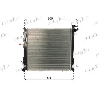 FRIGAIR 0133.3048 - Radiateur, refroidissement du moteur