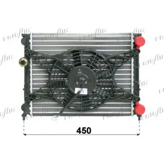 Radiateur, refroidissement du moteur FRIGAIR 0140.3009