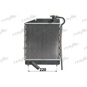 Radiateur, refroidissement du moteur FRIGAIR 0140.3012