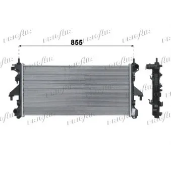 Radiateur, refroidissement du moteur FRIGAIR OEM 1614156780