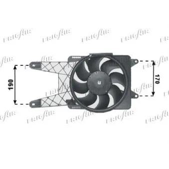 Ventilateur, refroidissement du moteur FRIGAIR OEM 46789792