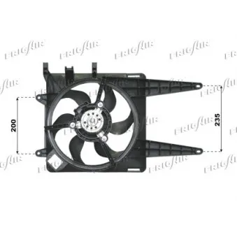FRIGAIR 0504.2029 - Ventilateur, refroidissement du moteur