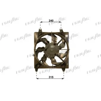Ventilateur, refroidissement du moteur FRIGAIR 0528.2009
