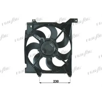 Ventilateur, refroidissement du moteur FRIGAIR OEM 253802F100