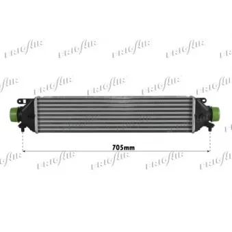 Intercooler, échangeur FRIGAIR OEM 55225012