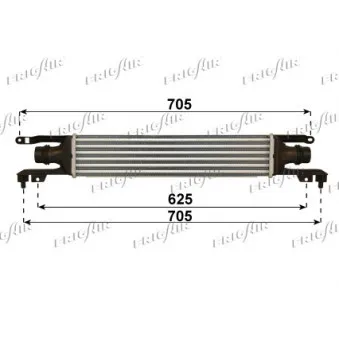 Intercooler, échangeur FRIGAIR OEM 55702194