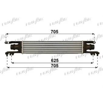 Intercooler, échangeur FRIGAIR OEM 6302078