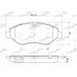FRIGAIR PD04.538 - Jeu de 4 plaquettes de frein avant
