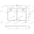 FRIGAIR PD04.541 - Jeu de 4 plaquettes de frein avant