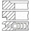 GOETZE ENGINE 08-107100-10 - Jeu de segments de pistons