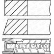 Jeu de segments de pistons GOETZE ENGINE [08-116107-00]
