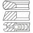 Jeu de segments de pistons GOETZE ENGINE [08-122100-00]