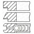 GOETZE ENGINE 08-124700-00 - Jeu de segments de pistons