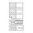 GOETZE ENGINE 08-160800-00 - Jeu de segments de pistons
