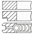 Jeu de segments de pistons GOETZE ENGINE [08-206800-40]