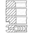 GOETZE ENGINE 08-207500-00 - Jeu de segments de pistons