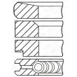 Jeu de segments de pistons GOETZE ENGINE [08-278000-00]