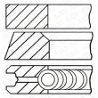 Jeu de segments de pistons GOETZE ENGINE [08-279200-10]