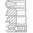 Jeu de segments de pistons GOETZE ENGINE [08-282400-10]