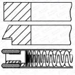 GOETZE ENGINE 08-424400-00 - Jeu de segments de pistons