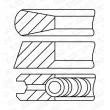 GOETZE ENGINE 08-443400-00 - Jeu de segments de pistons