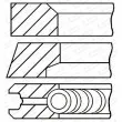 Jeu de segments de pistons GOETZE ENGINE [08-445100-00]