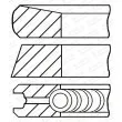 Jeu de segments de pistons GOETZE ENGINE [08-447400-00]