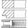 GOETZE ENGINE 08-448807-00 - Jeu de segments de pistons