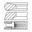 GOETZE ENGINE 08-451200-00 - Jeu de segments de pistons