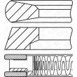 GOETZE ENGINE 08-451200-00 - Jeu de segments de pistons