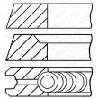 GOETZE ENGINE 08-501807-00 - Jeu de segments de pistons