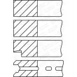 GOETZE ENGINE 08-525000-00 - Jeu de segments de pistons