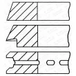 Jeu de segments de pistons GOETZE ENGINE [08-990700-00]