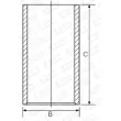 Chemise de cylindre GOETZE ENGINE [14-010900-00]