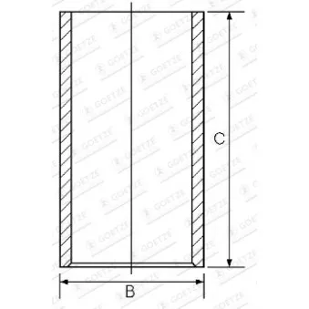 Chemise de cylindre GOETZE ENGINE 14-010943-10 pour IVECO EUROCARGO 170 E 15 K - 143cv