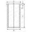 Chemise de cylindre GOETZE ENGINE [14-025801-00]
