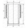 Chemise de cylindre GOETZE ENGINE [14-900070-00]