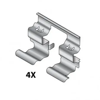 RAICAM 12079616 - Kit d'accessoires, plaquette de frein à disque
