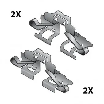 RAICAM 12079624 - Kit d'accessoires, plaquette de frein à disque