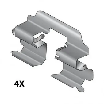 RAICAM 12079663 - Kit d'accessoires, plaquette de frein à disque