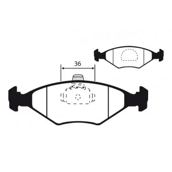 Jeu de 4 plaquettes de frein avant RAICAM OEM 9947917