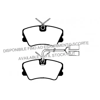 Jeu de 4 plaquettes de frein avant RAICAM OEM 0060750838
