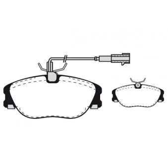 Jeu de 4 plaquettes de frein avant RAICAM OEM 9946678