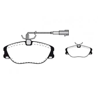 Jeu de 4 plaquettes de frein avant RAICAM OEM 71770975